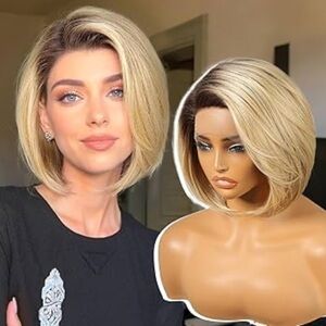 Elegant Blonde Bob Wig for Women